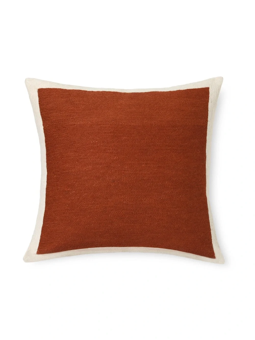 West Elm Essex Rust-Colored Throw Pillow Cover